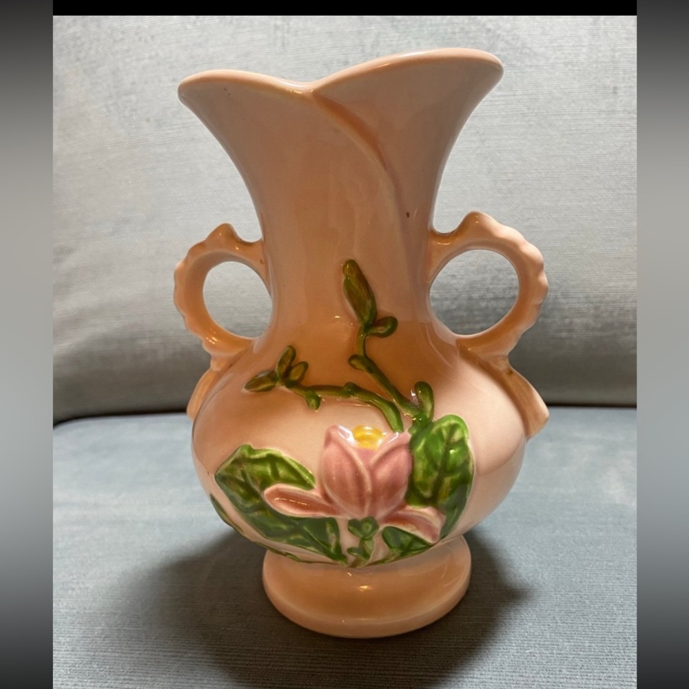 Vintage Hull Art USA 7” Vase pink floral beautiful condition - Picture 4 of 12